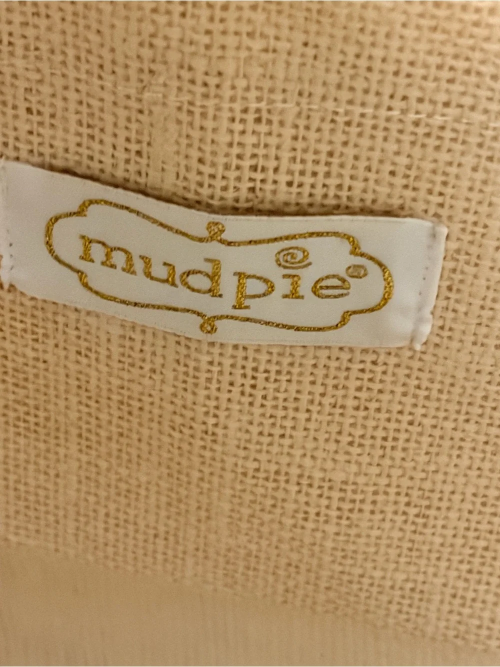 Mud Pie Canvas Tote with Teal and Lime Sequin Monstera Leaves